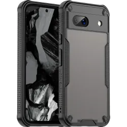 Phonesta Shockproof Armor Back Cover hoesje voor Google Pixel 8a - Zwart