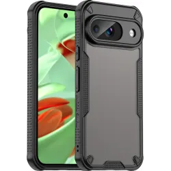 Phonesta Shockproof Armor Back Cover hoesje voor Google Pixel 9 - Zwart