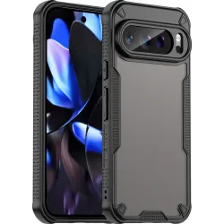 Phonesta Shockproof Armor Back Cover hoesje voor Google Pixel 9 Pro - Zwart