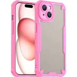 Phonesta Shockproof Armor Back Cover hoesje voor Apple iPhone 15 Plus - Roze