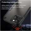 Phonesta Shockproof Armor Back Cover hoesje voor Apple iPhone 15 Plus - Zwart 4