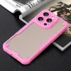 Phonesta Shockproof Armor Back Cover hoesje voor Apple iPhone 15 Pro - Roze 7