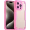 Phonesta Shockproof Armor Back Cover hoesje voor Apple iPhone 15 Pro Max - Roze