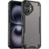Phonesta Shockproof Armor Back Cover hoesje voor Apple iPhone 16 Plus - Zwart