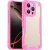 Phonesta Shockproof Armor Back Cover hoesje voor Apple iPhone 16 Pro - Roze