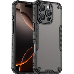 Phonesta Shockproof Armor Back Cover hoesje voor Apple iPhone 16 Pro - Zwart