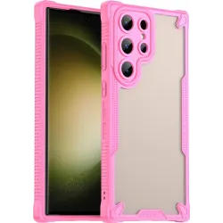 Phonesta Shockproof Armor Back Cover hoesje voor Samsung Galaxy S23 Ultra - Roze