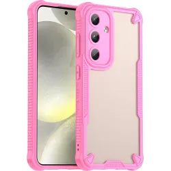 Phonesta Shockproof Armor Back Cover hoesje voor Samsung Galaxy S25/S24 - Roze