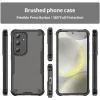 Phonesta Shockproof Armor Back Cover hoesje voor Samsung Galaxy S25/S24 - Zwart 2