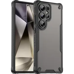 Phonesta Shockproof Armor Back Cover hoesje voor Samsung Galaxy S25 Ultra - Zwart