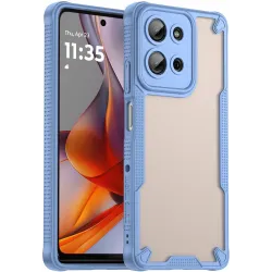 Phonesta Shockproof Armor Back Cover hoesje voor Motorola Moto G75 - Blauw