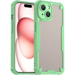 Phonesta Shockproof Armor Back Cover hoesje voor Apple iPhone 15 - Groen