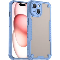 Phonesta Shockproof Armor Back Cover hoesje voor Apple iPhone 15 Plus - Blauw