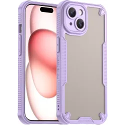 Phonesta Shockproof Armor Back Cover hoesje voor Apple iPhone 15 Plus - Paars