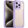 Phonesta Shockproof Armor Back Cover hoesje voor Apple iPhone 15 Pro - Paars