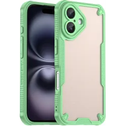Phonesta Shockproof Armor Back Cover hoesje voor Apple iPhone 16 - Groen