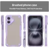 Phonesta Shockproof Armor Back Cover hoesje voor Apple iPhone 16 - Paars 2