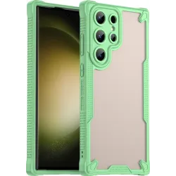 Phonesta Shockproof Armor Back Cover hoesje voor Samsung Galaxy S23 Ultra - Groen