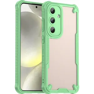 Phonesta Shockproof Armor Back Cover hoesje voor Samsung Galaxy S25/S24 - Groen