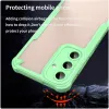 Phonesta Shockproof Armor Back Cover hoesje voor Samsung Galaxy S25 Plus/S24 Plus - Groen 4