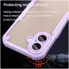 Phonesta Shockproof Armor Back Cover hoesje voor Apple iPhone 17 - Paars 6
