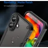 Phonesta Shockproof Armor Back Cover hoesje voor Apple iPhone 17 - Zwart 10