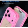 Phonesta Shockproof Armor Back Cover hoesje voor Apple iPhone 17 Pro - Roze 10