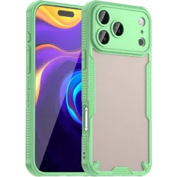 Phonesta Shockproof Armor Back Cover hoesje voor Apple iPhone 17 Pro Max - Groen