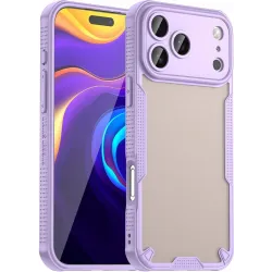 Phonesta Shockproof Armor Back Cover hoesje voor Apple iPhone 17 Pro Max - Paars