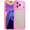 Phonesta Shockproof Armor Back Cover hoesje voor Apple iPhone 17 Pro Max - Roze