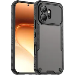 Phonesta Shockproof Armor Back Cover hoesje voor HONOR 600 - Zwart