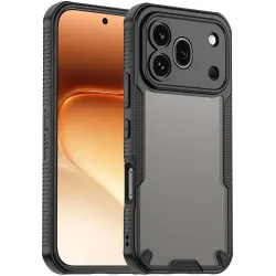 Phonesta Shockproof Armor Back Cover hoesje voor HONOR 600 Pro - Zwart