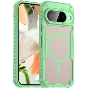 Phonesta Shockproof Armor Back Cover hoesje met MagSafe voor Google Pixel 10 - Groen
