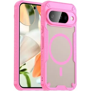 Phonesta Shockproof Armor Back Cover hoesje met MagSafe voor Google Pixel 10 - Roze
