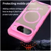 Phonesta Shockproof Armor Back Cover hoesje met MagSafe voor Google Pixel 10 - Roze 4