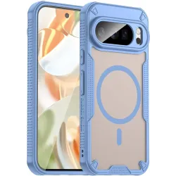 Phonesta Shockproof Armor Back Cover hoesje met MagSafe voor Google Pixel 10 Pro - Blauw