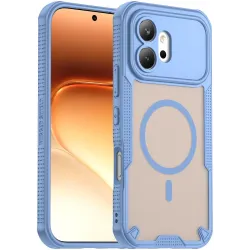 Phonesta Shockproof Armor Back Cover hoesje met MagSafe voor HONOR 600 - Blauw