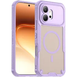 Phonesta Shockproof Armor Back Cover hoesje met MagSafe voor HONOR 600 - Paars