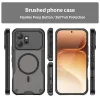 Phonesta Shockproof Armor Back Cover hoesje met MagSafe voor HONOR 600 - Zwart 1