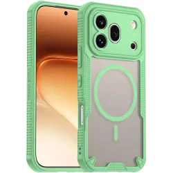 Phonesta Shockproof Armor Back Cover hoesje met MagSafe voor HONOR 600 Pro - Groen