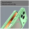 Phonesta Shockproof Armor Back Cover hoesje met MagSafe voor HONOR 600 Pro - Groen 5