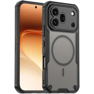 Phonesta Shockproof Armor Back Cover hoesje met MagSafe voor HONOR 600 Pro - Zwart