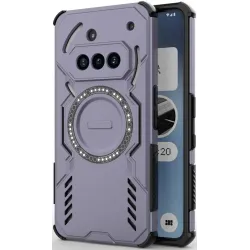 Phonesta Shield Armor Back Cover hoesje met MagSafe voor Nothing Phone (3a) - Paars