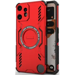 Phonesta Shield Armor Back Cover hoesje met MagSafe voor Nothing CMF Phone 2 Pro - Rood