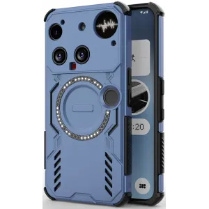 Phonesta Shield Armor Back Cover hoesje met MagSafe voor Nothing Phone (3) - Blauw