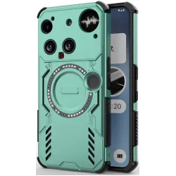 Phonesta Shield Armor Back Cover hoesje met MagSafe voor Nothing Phone (3) - Groen