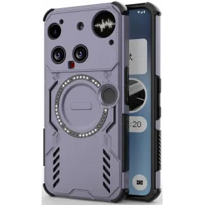 Phonesta Shield Armor Back Cover hoesje met MagSafe voor Nothing Phone (3) - Paars