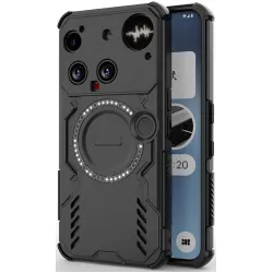 Phonesta Shield Armor Back Cover hoesje met MagSafe voor Nothing Phone (3) - Zwart