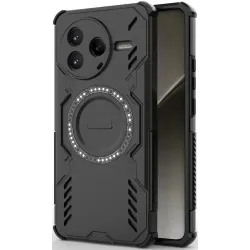 Phonesta Shield Armor Back Cover hoesje met MagSafe voor Xiaomi Poco F7 Pro - Zwart