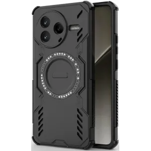 Phonesta Shield Armor Back Cover hoesje met MagSafe voor Xiaomi Poco F7 Pro - Zwart